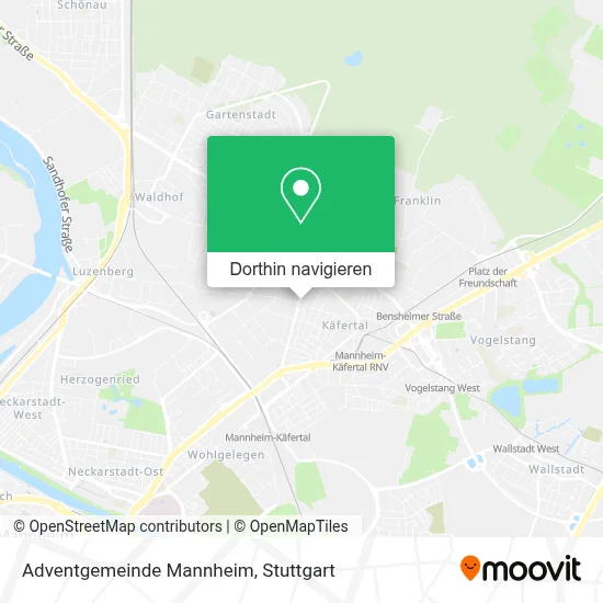 Adventgemeinde Mannheim Karte