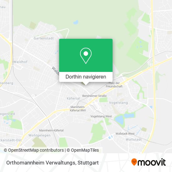 Orthomannheim Verwaltungs Karte