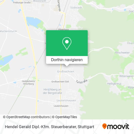 Hendel Gerald Dipl.-Kfm. Steuerberater Karte