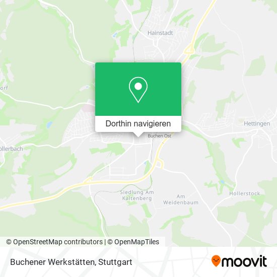 Buchener Werkstätten Karte