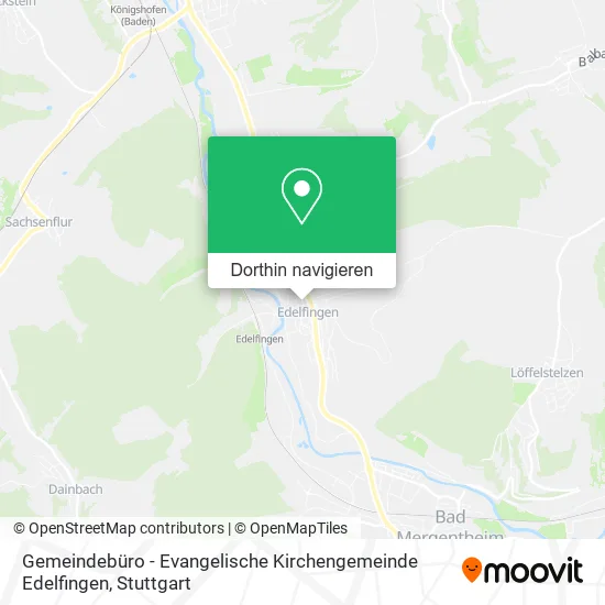 Gemeindebüro - Evangelische Kirchengemeinde Edelfingen Karte