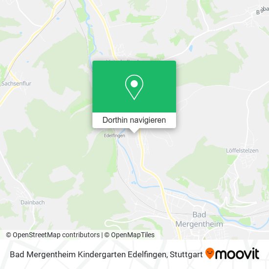 Bad Mergentheim Kindergarten Edelfingen Karte