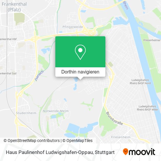 Haus Paulinenhof Ludwigshafen-Oppau Karte