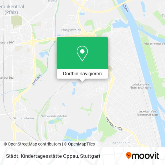 Städt. Kindertagesstätte Oppau Karte
