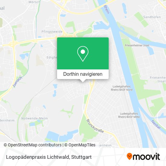 Logopädenpraxis Lichtwald Karte