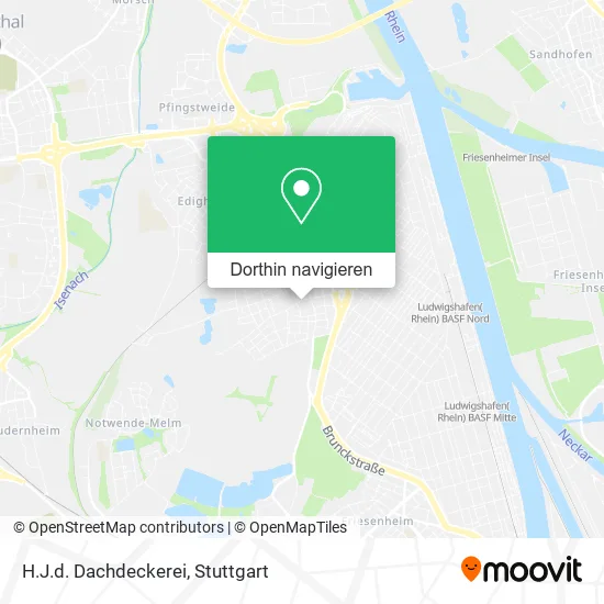 H.J.d. Dachdeckerei Karte