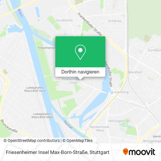 Friesenheimer Insel Max-Born-Straße Karte