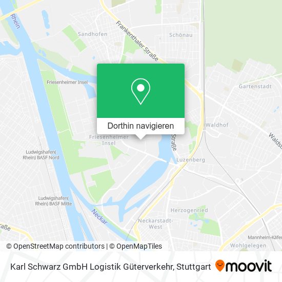 Karl Schwarz GmbH Logistik Güterverkehr Karte