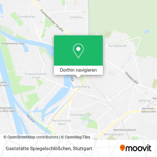 Gaststätte Spiegelschlößchen Karte