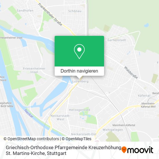 Griechisch-Orthodoxe Pfarrgemeinde Kreuzerhöhung St. Martins-Kirche Karte