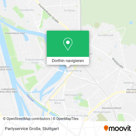 Partyservice Große Karte