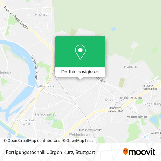 Fertigungstechnik Jürgen Kurz Karte