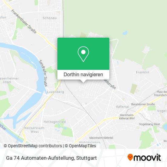 Ga 74 Automaten-Aufstellung Karte