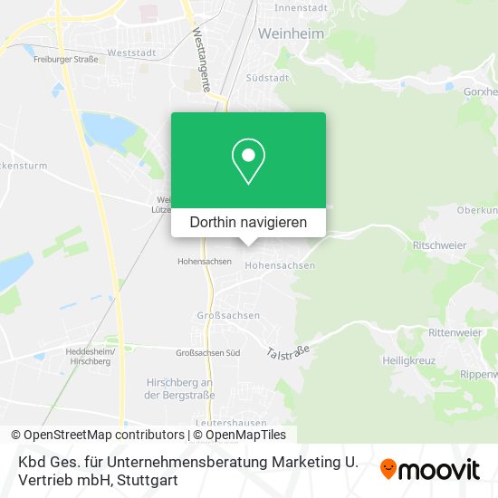 Kbd Ges. für Unternehmensberatung Marketing U. Vertrieb mbH Karte