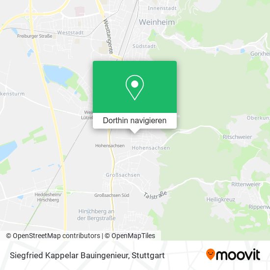 Siegfried Kappelar Bauingenieur Karte