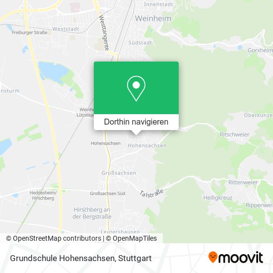 Grundschule Hohensachsen Karte