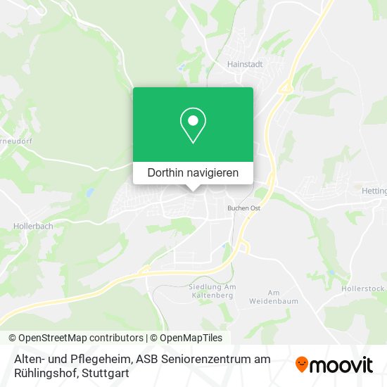 Alten- und Pflegeheim, ASB Seniorenzentrum am Rühlingshof Karte