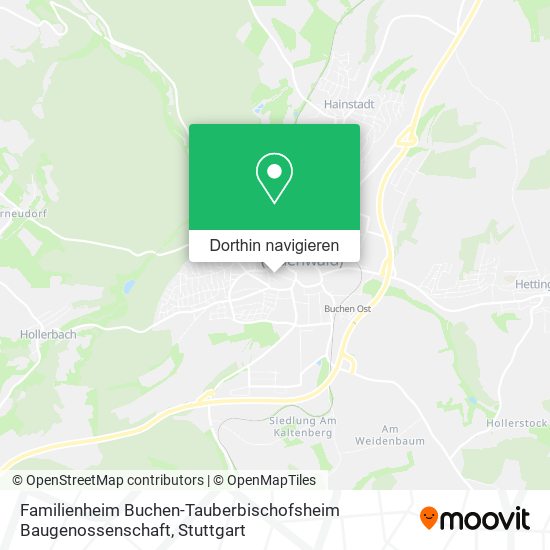 Familienheim Buchen-Tauberbischofsheim Baugenossenschaft Karte