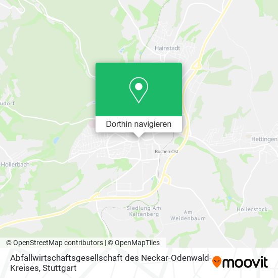 Abfallwirtschaftsgesellschaft des Neckar-Odenwald-Kreises Karte