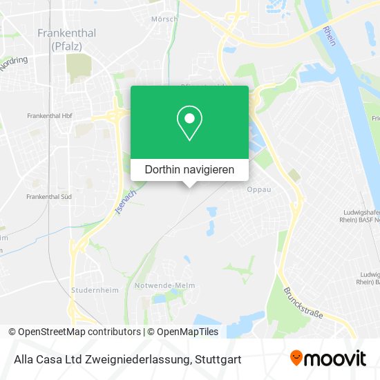 Alla Casa Ltd Zweigniederlassung Karte