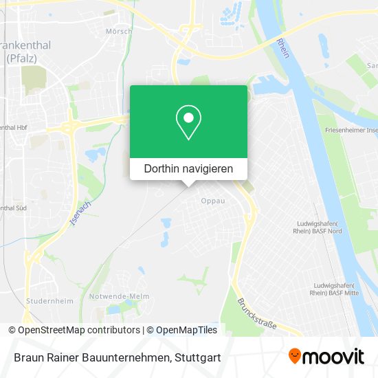 Braun Rainer Bauunternehmen Karte