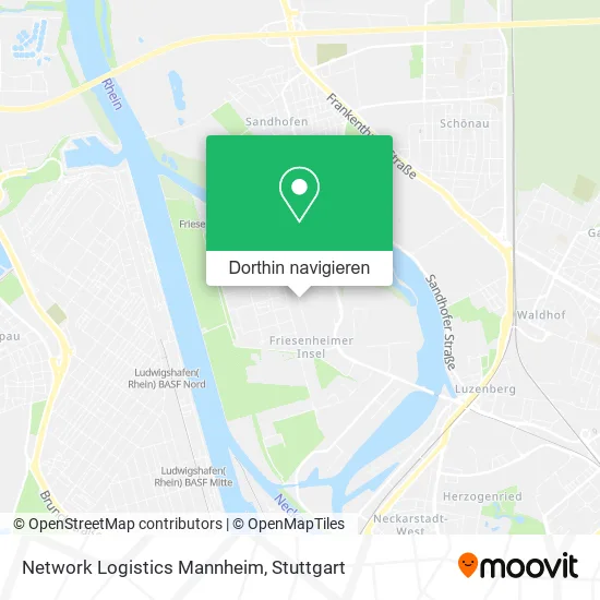Network Logistics Mannheim Karte