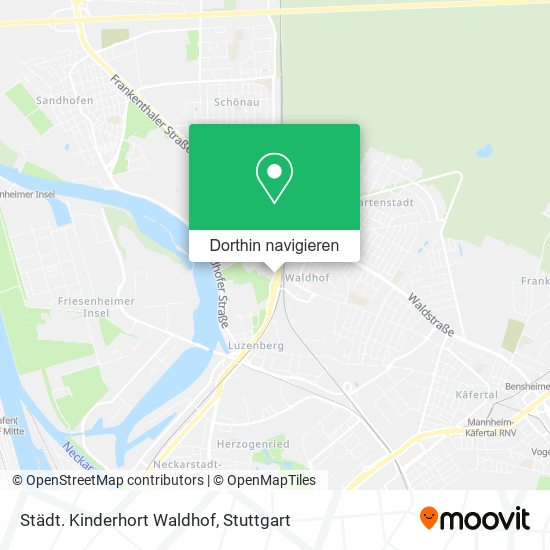 Städt. Kinderhort Waldhof Karte