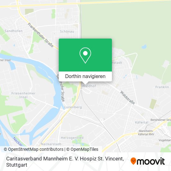 Caritasverband Mannheim E. V. Hospiz St. Vincent Karte
