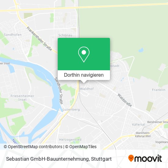 Sebastian GmbH-Bauunternehmung Karte