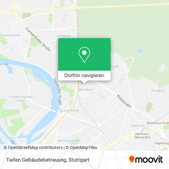 Tiefen Gebäudebetreuung Karte