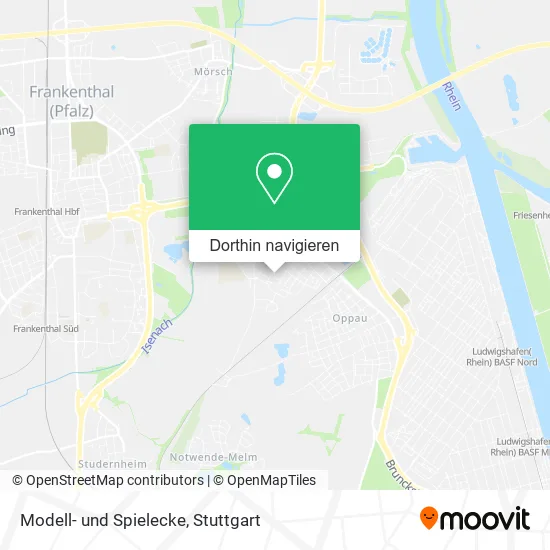 Modell- und Spielecke Karte