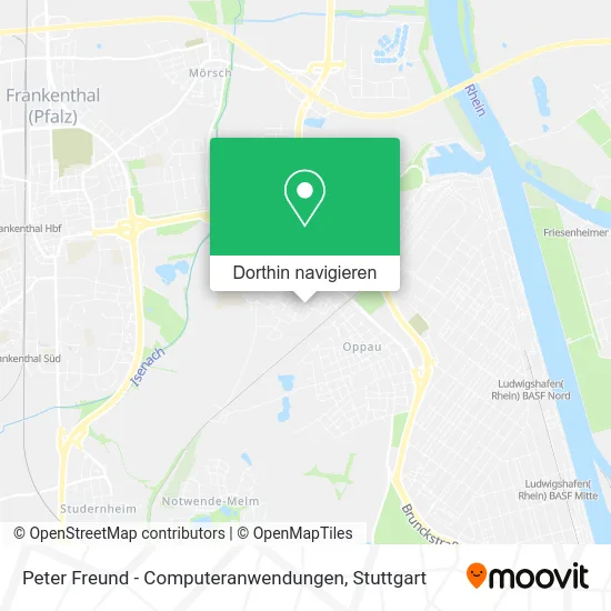 Peter Freund - Computeranwendungen Karte