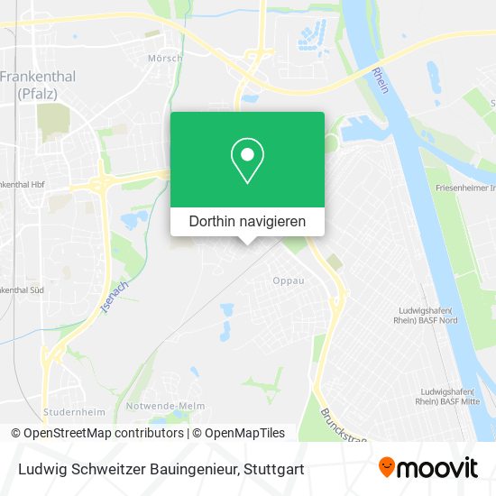 Ludwig Schweitzer Bauingenieur Karte