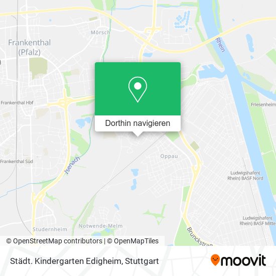 Städt. Kindergarten Edigheim Karte