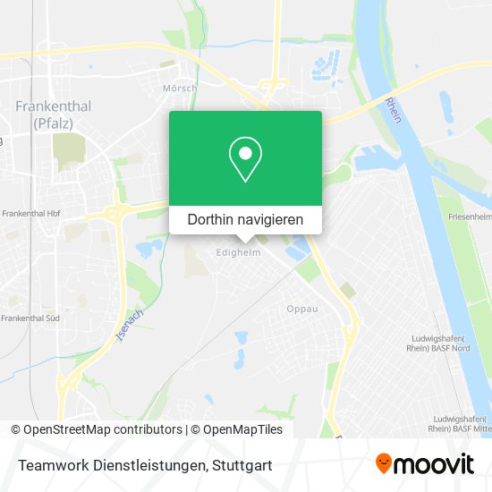 Teamwork Dienstleistungen Karte