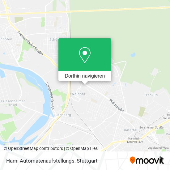 Hami Automatenaufstellungs Karte