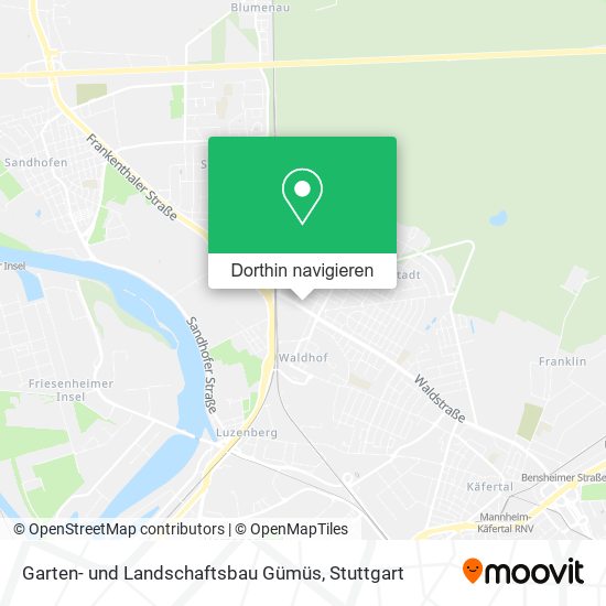 Garten- und Landschaftsbau Gümüs Karte