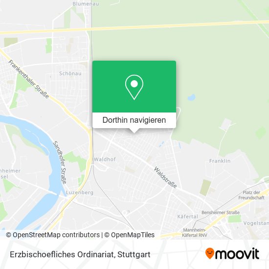 Erzbischoefliches Ordinariat Karte
