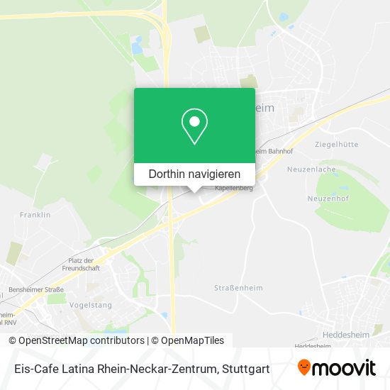 Eis-Cafe Latina Rhein-Neckar-Zentrum Karte
