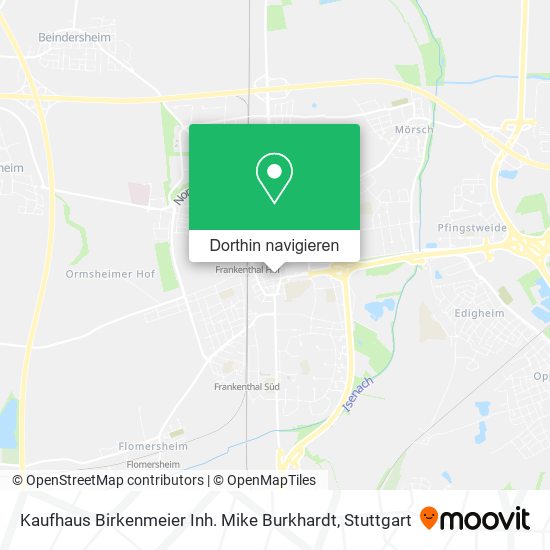 Kaufhaus Birkenmeier Inh. Mike Burkhardt Karte