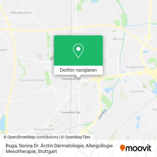 Buga, Sorina Dr. Ärztin Dermatologie, Allergollogie Mesotherapie Karte