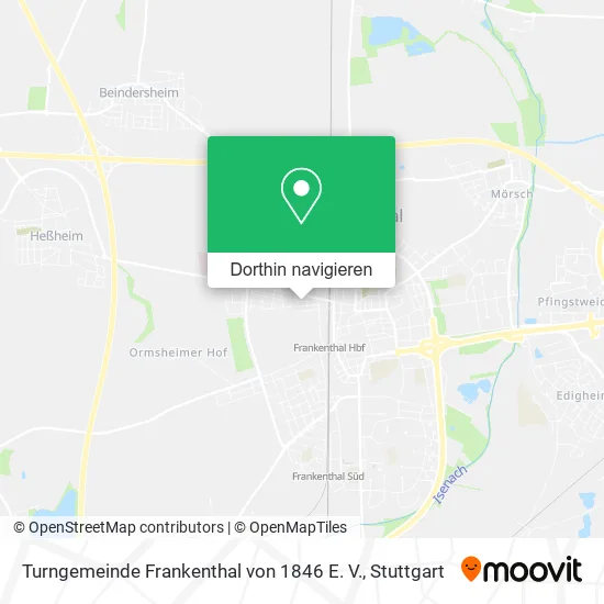 Turngemeinde Frankenthal von 1846 E. V. Karte
