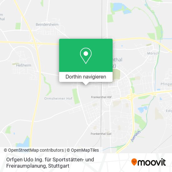 Orfgen Udo Ing. für Sportstätten- und Freiraumplanung Karte