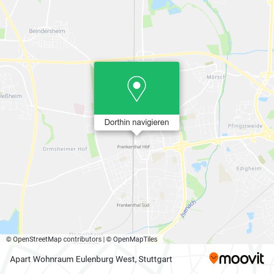 Apart Wohnraum Eulenburg West Karte