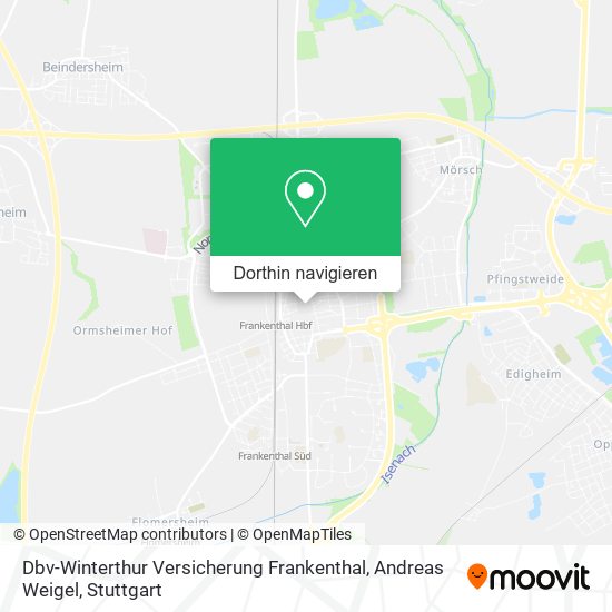 Dbv-Winterthur Versicherung Frankenthal, Andreas Weigel Karte