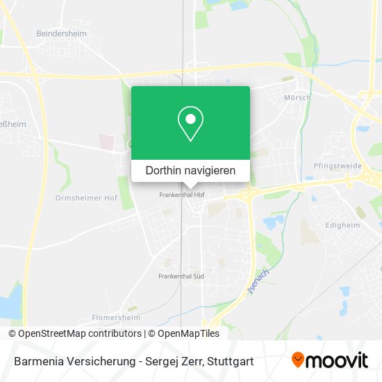 Barmenia Versicherung - Sergej Zerr Karte