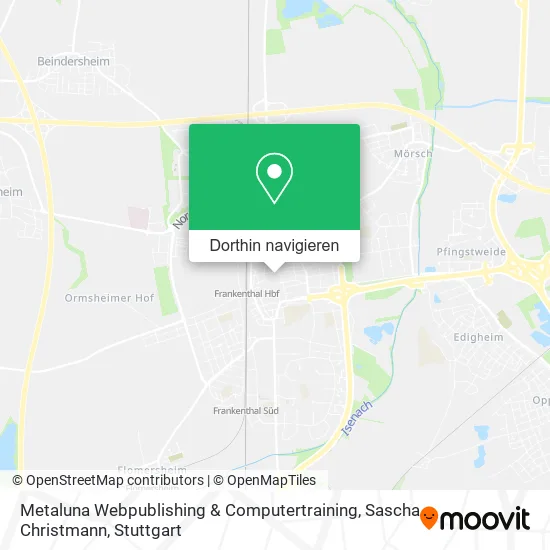 Metaluna Webpublishing & Computertraining, Sascha Christmann Karte