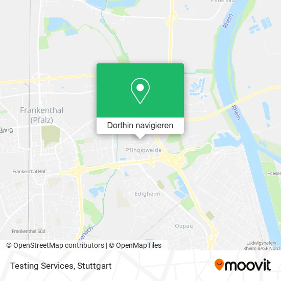 Testing Services Karte