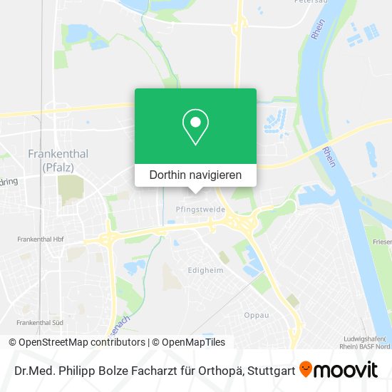 Dr.Med. Philipp Bolze Facharzt für Orthopä Karte
