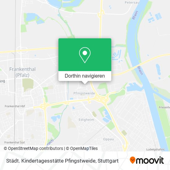Städt. Kindertagesstätte Pfingstweide Karte
